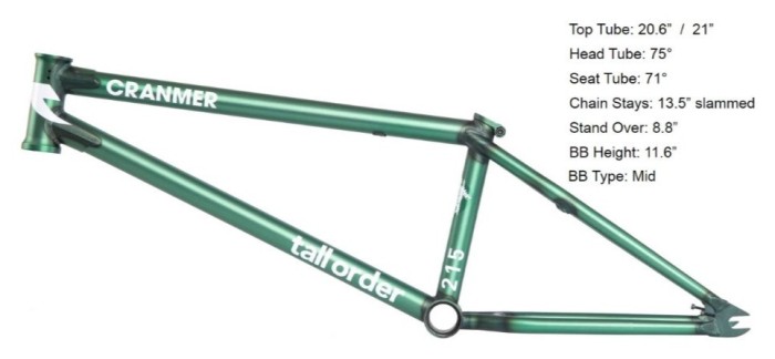 Рама Tall Order 215 V3 – зеленая (Cranmer Translucent Nuclear) 21