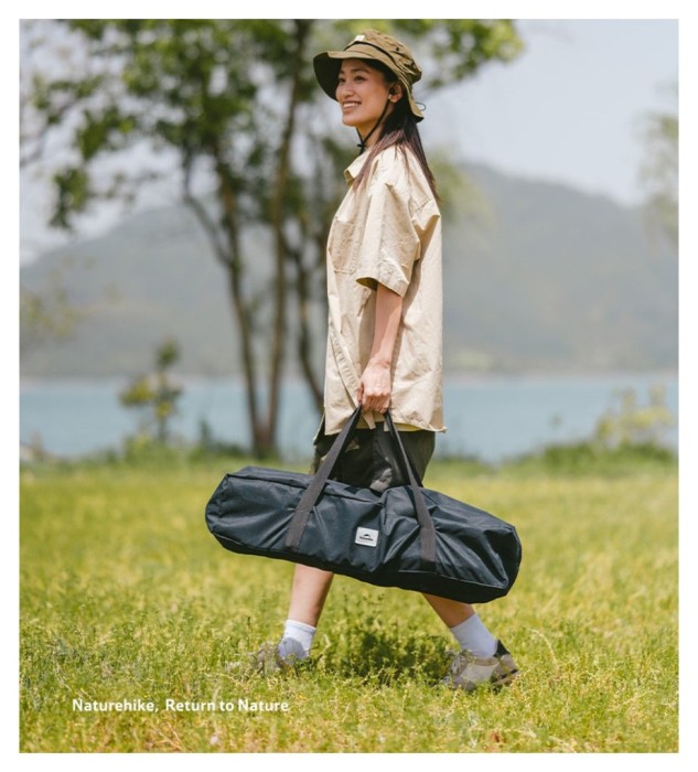 Складаний стіл Naturehike Star Jane T01 CNK2550JJ018, 119х60 см, вуглецева сталь, чорний, укр, укр