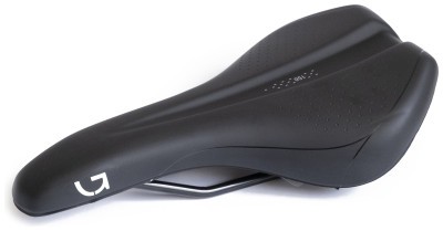 Сідло Green Cycle Active 150, сталеві рейли, чорне