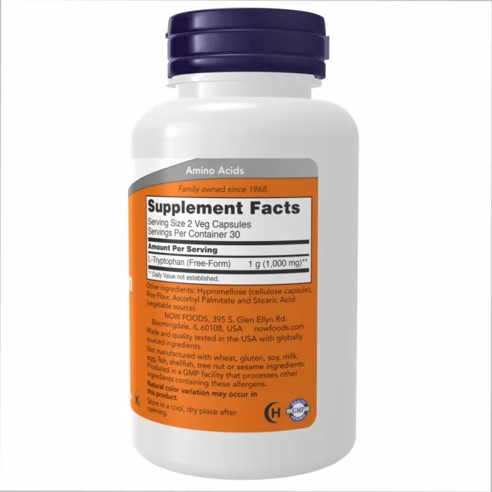 L-Tryptophan 500mg - 120 vcaps