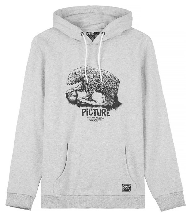 Толстовка жіноча Picture Organic Bear DS Hoody grey melange, укр, укр