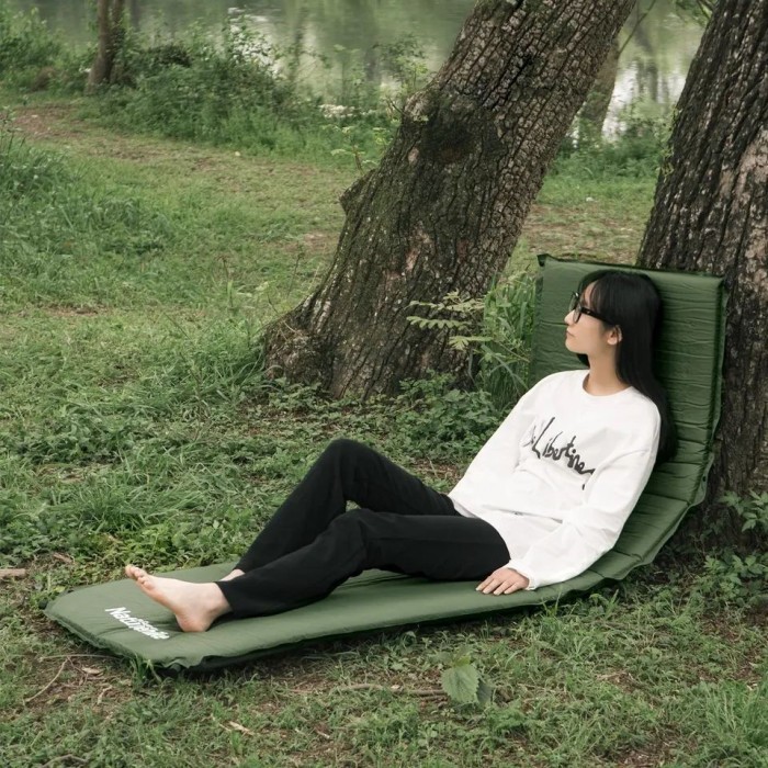 Матрац cамонадувний 5 см Naturehike NH20DZ003, темно-зелений, укр, укр