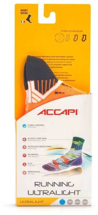 Термошкарпетки Accapi Running UltraLight, Orange Fluo, 45-47