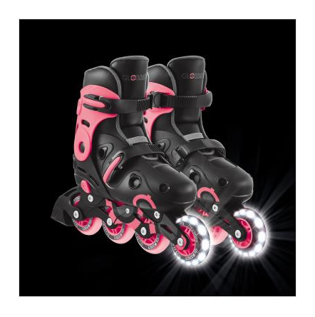 Роликові ковзани GLOBBER GO SCATES LIGHTS коралові р.34-37, до 60кг, 5+