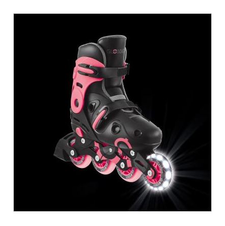 Роликові ковзани GLOBBER GO SCATES LIGHTS коралові р.34-37, до 60кг, 5+