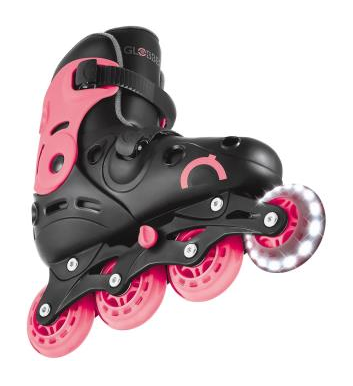 Роликові ковзани GLOBBER GO SCATES LIGHTS коралові р.34-37, до 60кг, 5+