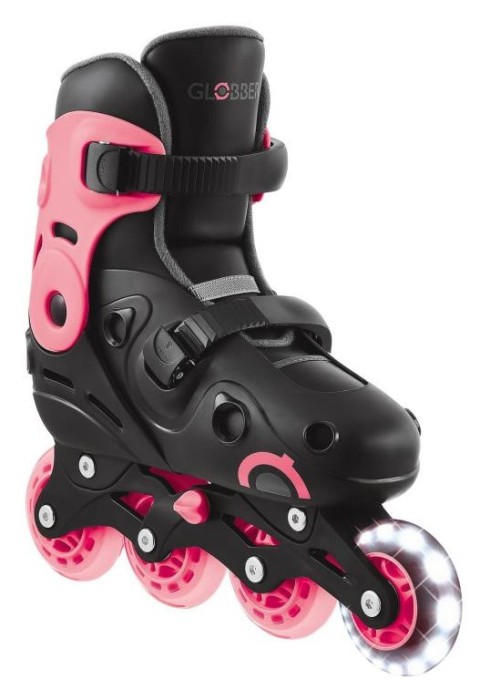 Роликові ковзани GLOBBER GO SCATES LIGHTS коралові р.34-37, до 60кг, 5+, укр, укр