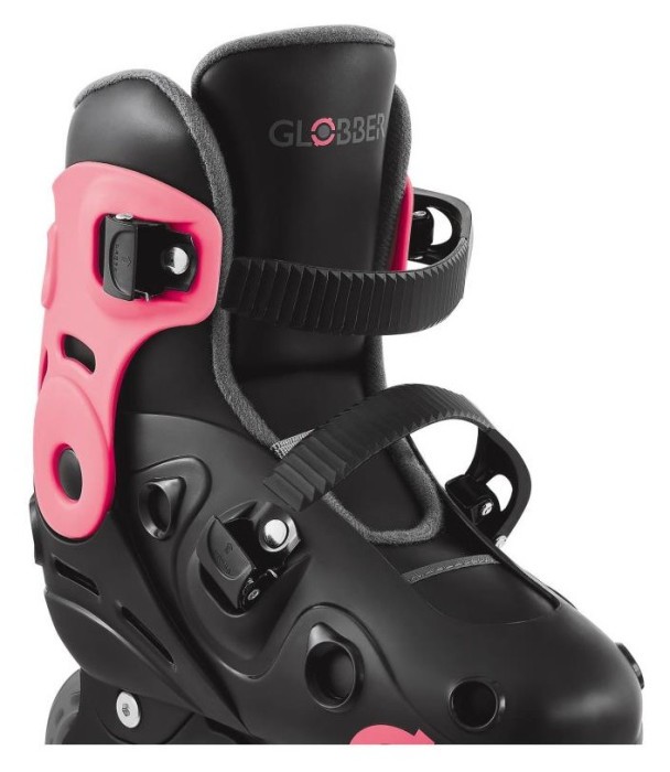 Роликові ковзани GLOBBER GO SCATES LIGHTS коралові р.34-37, до 60кг, 5+, укр, укр