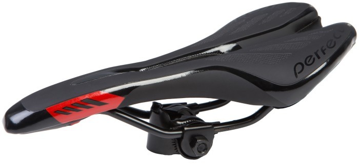 Сідло спортивне з отвором CPO 1290 280*135 мм чорний з червоним, укр, укр