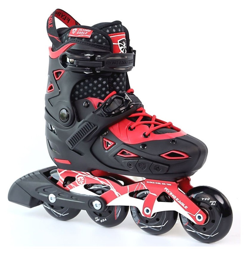 Дитячі розсувні ролики Flying Eagle S9 dual density червоні