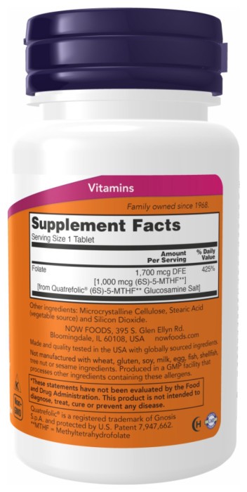 Methyl Folate 1000mcg - 90 tabs
