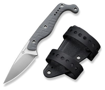 Ніж фіксований тактичний Civivi SOKN, (7.2 см) Nitro-V / G10 сірий