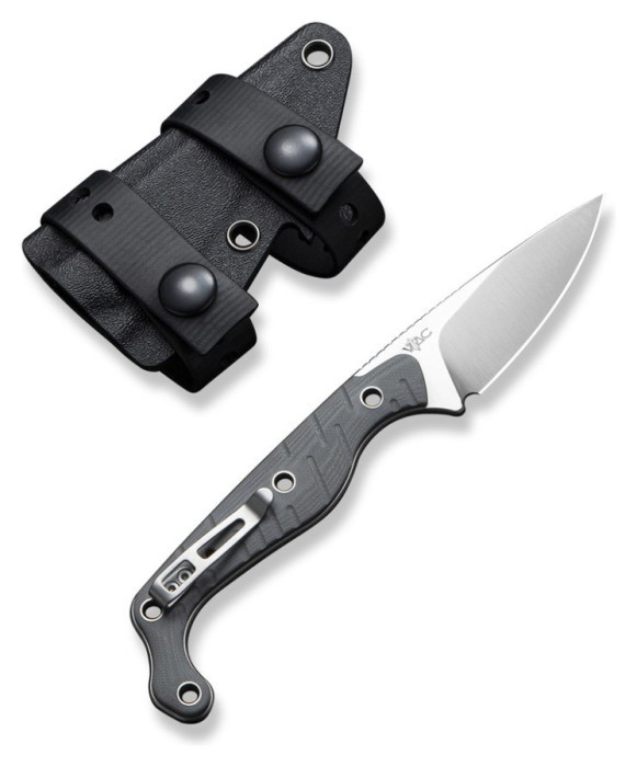 Ніж фіксований тактичний Civivi SOKN, (7.2 см) Nitro-V / G10 сірий