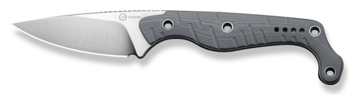 Ніж фіксований тактичний Civivi SOKN, (7.2 см) Nitro-V / G10 сірий