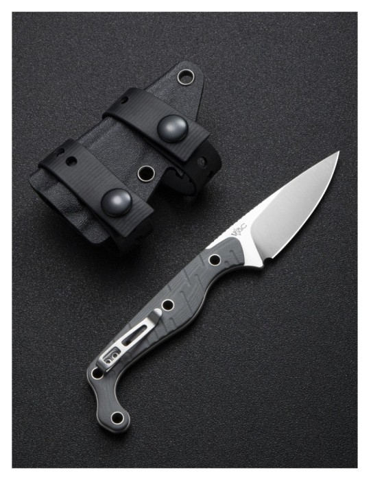 Ніж фіксований тактичний Civivi SOKN, (7.2 см) Nitro-V / G10 сірий, укр, укр