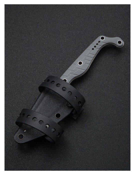 Ніж фіксований тактичний Civivi SOKN, (7.2 см) Nitro-V / G10 сірий, укр, укр