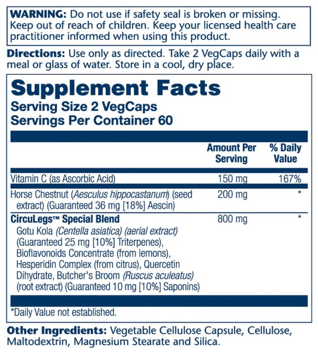 CircuLegs Circulation Support 200mg - 120 vcaps