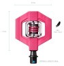 Педалі для велосипеда Crankbrothers CANDY 1 Pink (16172), укр Фото - 1