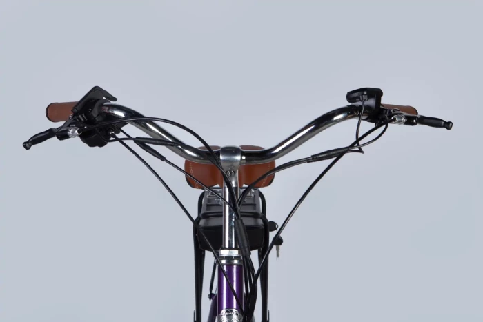 Велосипед з електроприводом 28" AL Dorozhnik eCORAL DD FR рама-19" 48B 17.5А*г 500Вт фіолетово-синій 2026