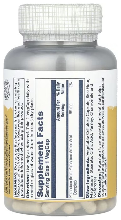 Potassium 99mg - 200 vcaps