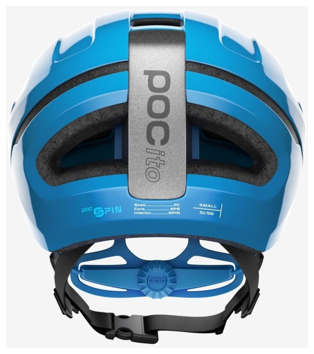 Дитячий велошолом POCito Omne SPIN Fluorescent Blue, XS