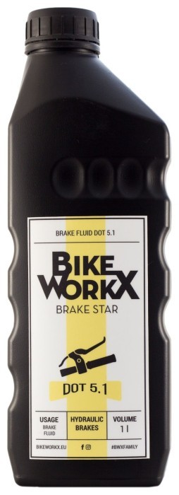 Гальмівна рідина BikeWorkX Brake Star DOT 5.1 1л., укр, укр