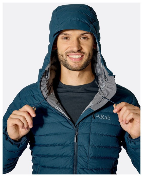 Мужской пуховик Rab Microlight Windstopper Hoody, Black, M
