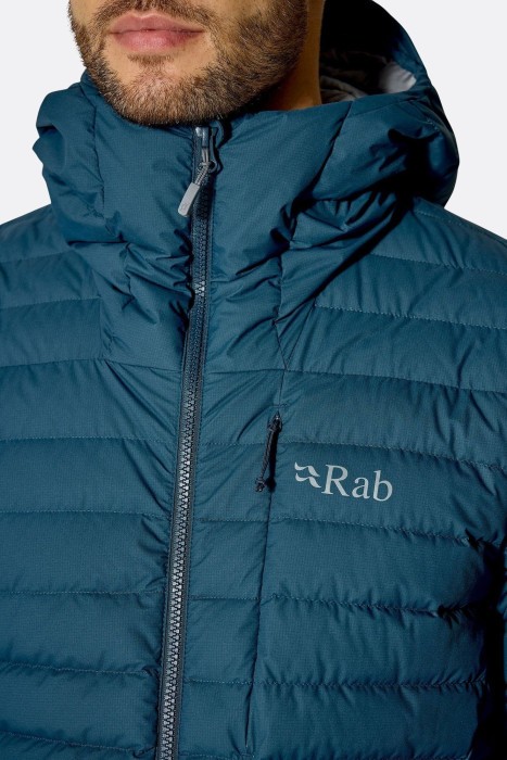 Мужской пуховик Rab Microlight Windstopper Hoody, Black, M