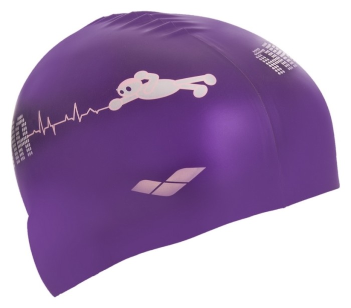 Шапочка для плавання дитяча ARENA KUN JUNIOR CAP AR-91552-90 (силікон), фіолетова
