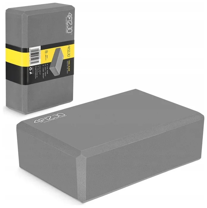 Блок для йоги 4FIZJO 23 x 15 x 7.6 см Grey (P-5907739311221)