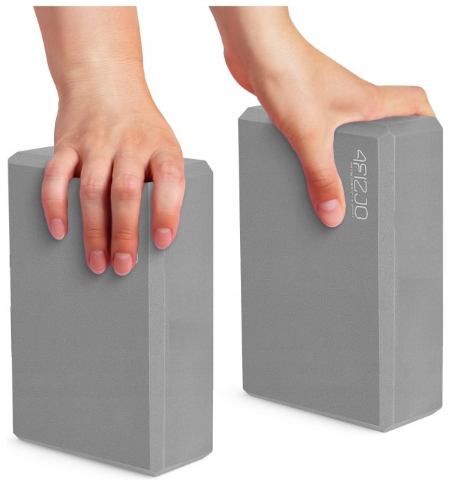 Блок для йоги 4FIZJO 23 x 15 x 7.6 см Grey (P-5907739311221)