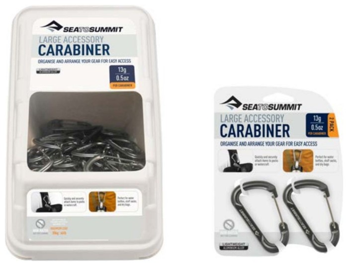 Набор карабинов Accessory Carabiner Large Titanium 2pcs от Sea To Summit, Titanium