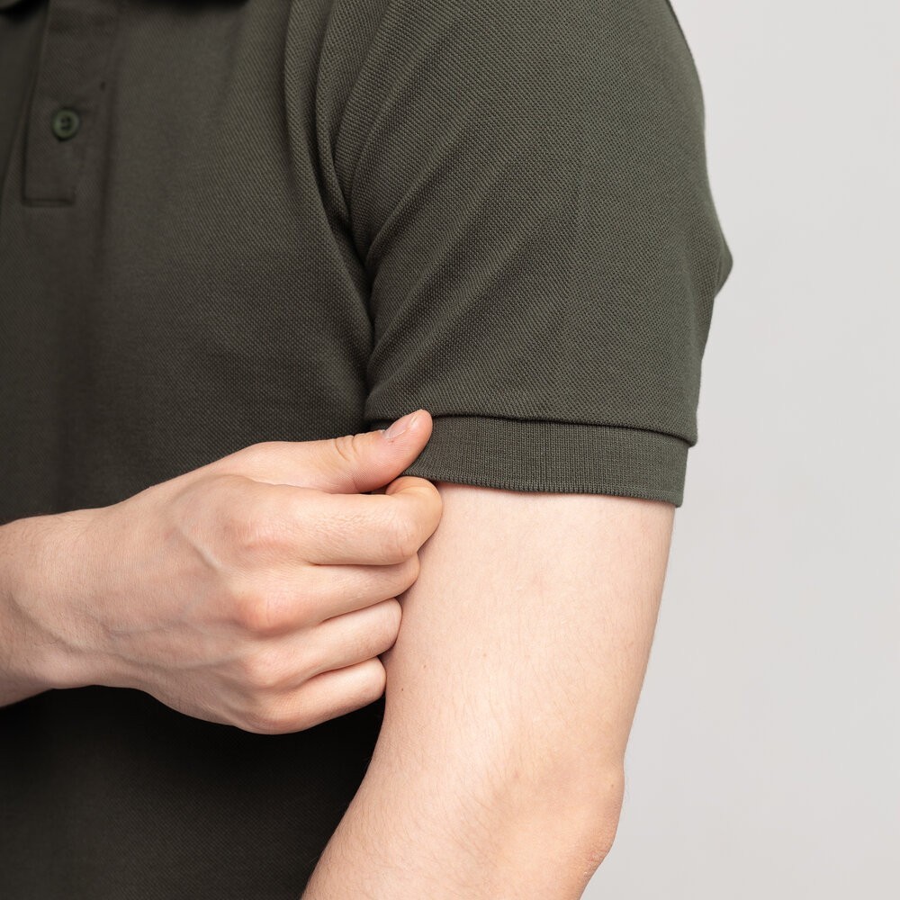 Хаки футболка поло весенне. Легкое летнее мужское хаки поло Pobedov Royal