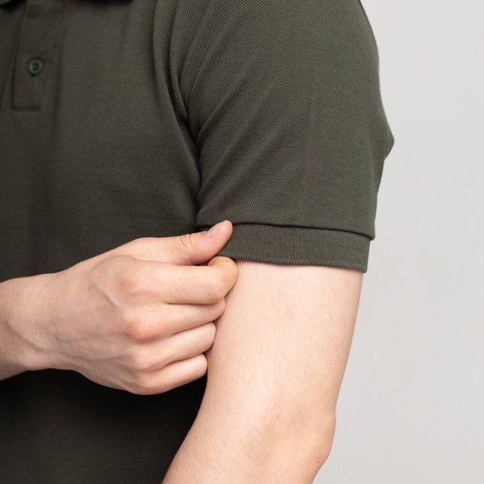 Хаки футболка поло весенне. Легкое летнее мужское хаки поло Pobedov Royal