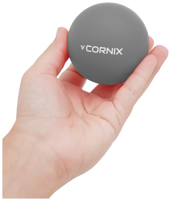 Масажний м'яч Cornix Lacrosse Ball 6.3 см XR-0120 Grey