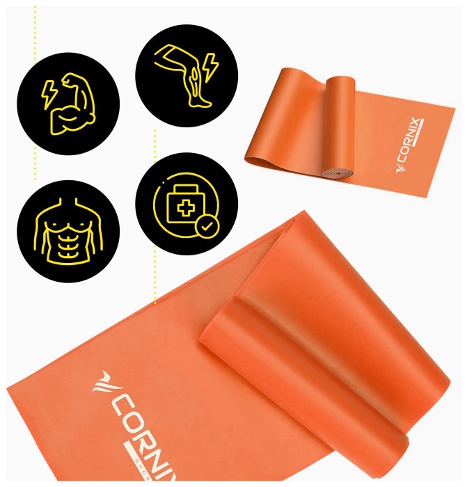Стрічка-еспандер Cornix Flat Band 200 х 15 см для спорту та реабілітації 3 кг XR-0246
