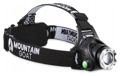Ліхтар налобний Mountain Goat LED 350 lm акумуляторний, заднє червоне світло Black (P-5907739318336)