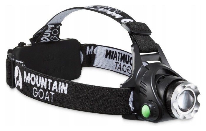 Ліхтар налобний Mountain Goat LED 350 lm акумуляторний, заднє червоне світло Black (P-5907739318336)