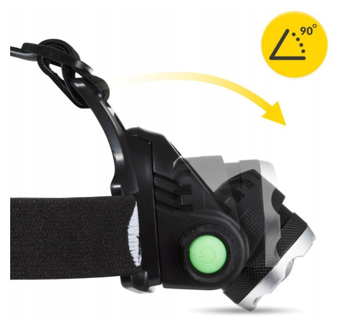 Ліхтар налобний Mountain Goat LED 350 lm акумуляторний, заднє червоне світло Black (P-5907739318336)