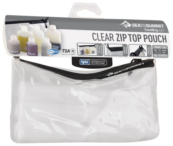 Косметичка TL TPU Clear Ziptop Pouch Transperent, 20 х 11 х 4.5 см від Sea to Summit