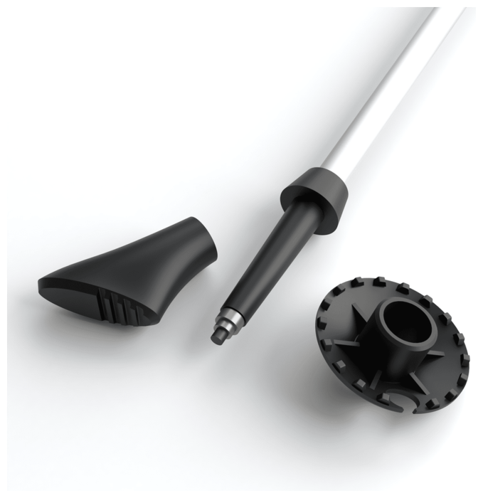 Наконечники для палок Silva Walking Poles Rubber Paws, Black, 2 шт