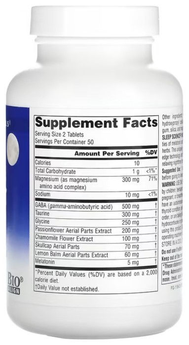 Sleep Science® NightRest™ с Melatonine - 100 tabs