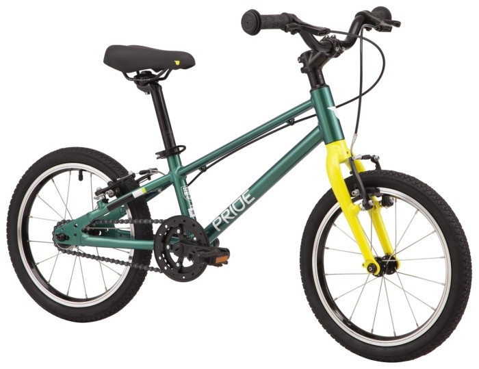 Велосипед 16" Pride GLIDER 16 2024 зелений
