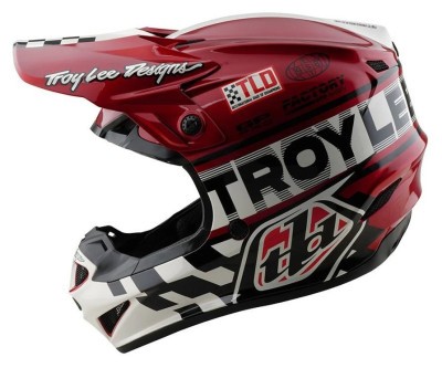 Мото шолом TLD GP PRO HELMET; FIFTY-50 [WHITE / RED] L