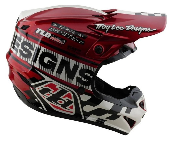 Мото шолом TLD GP PRO HELMET; FIFTY-50 [WHITE / RED] L