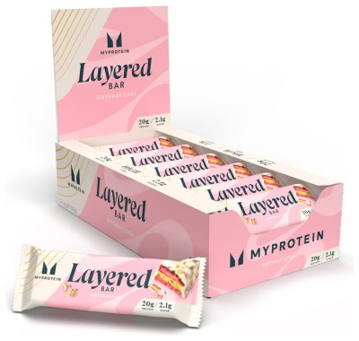 Layered Bar - 12x60g Vanilla Birthday Cake (До 09.26)