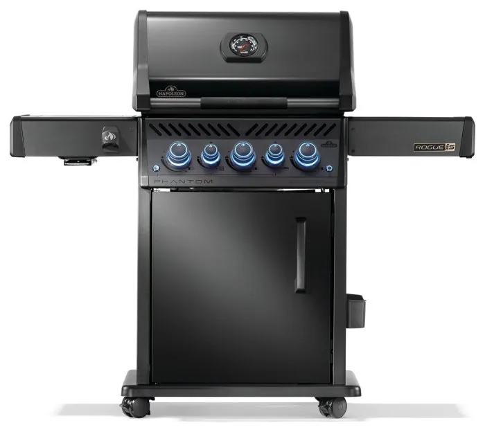 Газовый гриль Napoleon Phantom Rogue PRO-S 425 с боковой горелкой Sizzle Zone и вертелем (69912) черный RPS425RSIBPK-2-UA-PHM