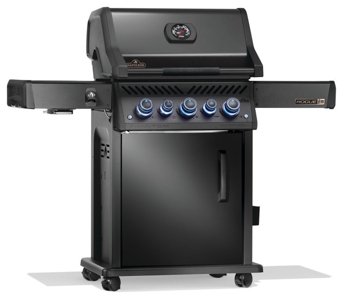 Газовый гриль Napoleon Phantom Rogue PRO-S 425 с боковой горелкой Sizzle Zone и вертелем (69912) черный RPS425RSIBPK-2-UA-PHM