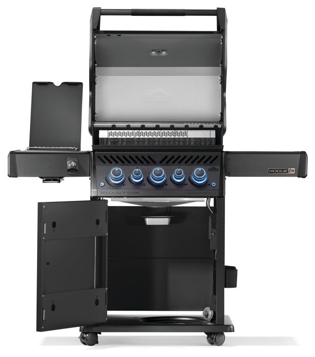 Газовый гриль Napoleon Phantom Rogue PRO-S 425 с боковой горелкой Sizzle Zone и вертелем (69912) черный RPS425RSIBPK-2-UA-PHM