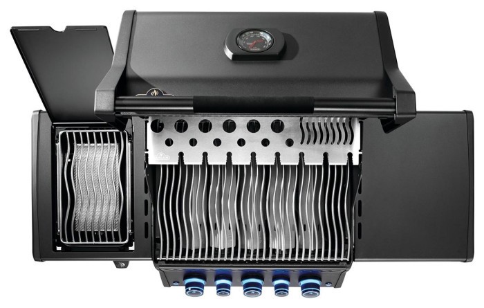 Газовый гриль Napoleon Phantom Rogue PRO-S 425 с боковой горелкой Sizzle Zone и вертелем (69912) черный RPS425RSIBPK-2-UA-PHM